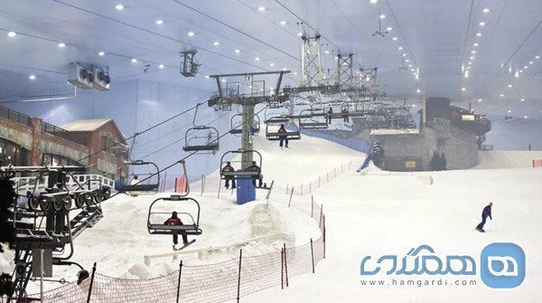 تجربه هیجان انگیز در اسکی دبی در امارات مال